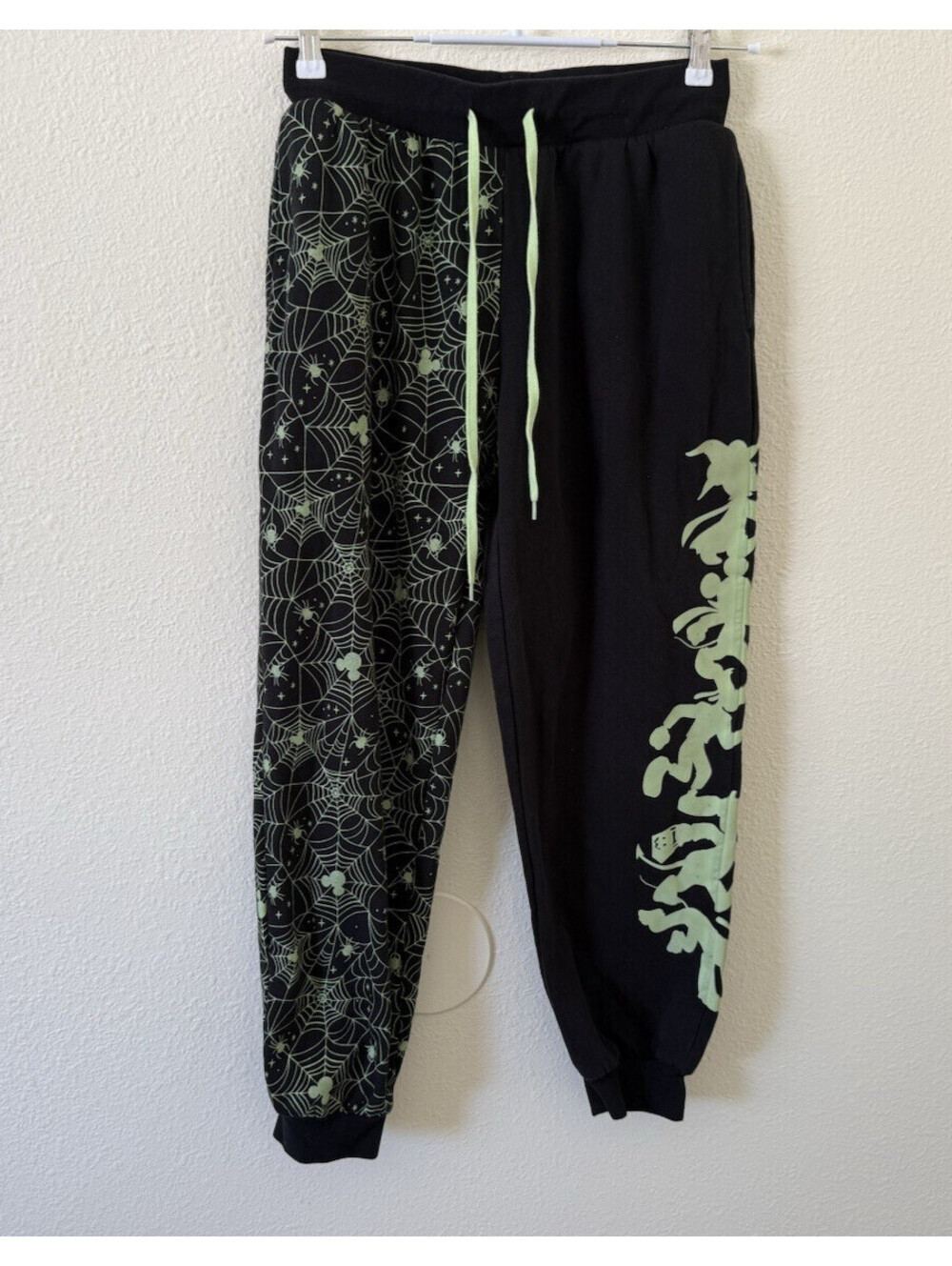 Disney Her Universe Halloween Sweatpants M Split Mickey & Friends Glow in Dark